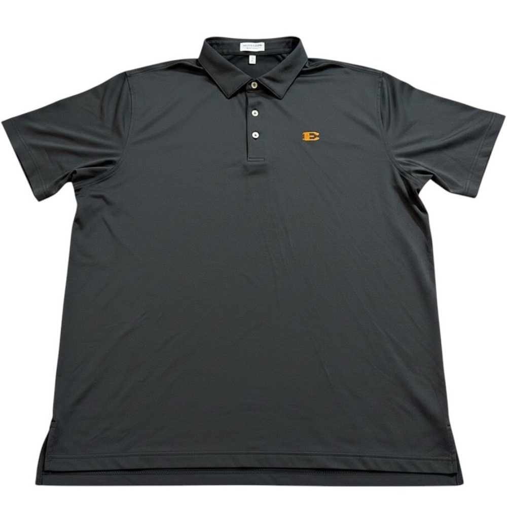 Peter‎ Millar Summer Comfort Black Polo Shirt Ensworth High School XL ME0EK01S